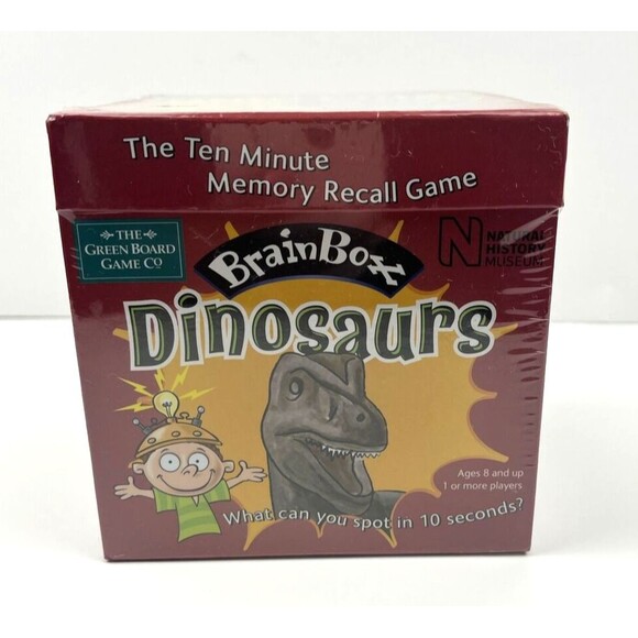 University Games Other - University Games BRAIN BOX The Green Board Game DINOSAURS 10 Minute Challenge